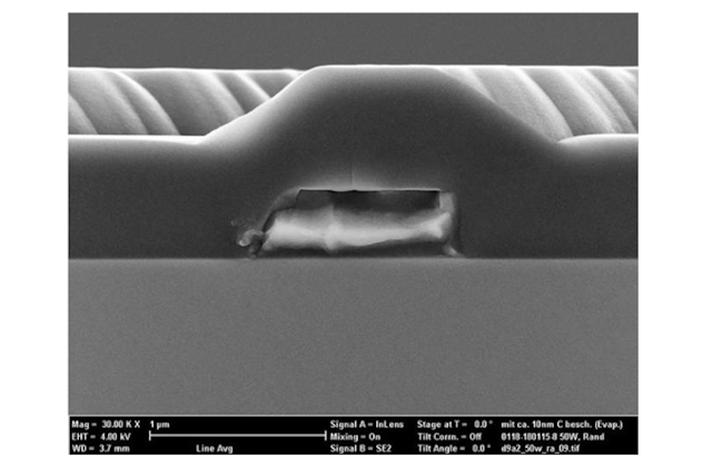 Результаты технологических процессов. Осаждение SiO2 для TC-SAW