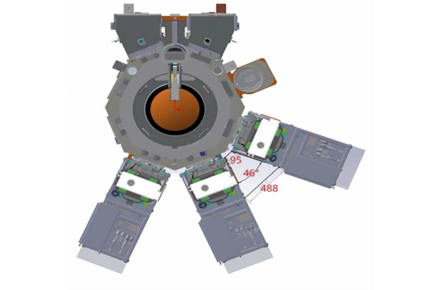 Вид системы при обработке по одной пластине