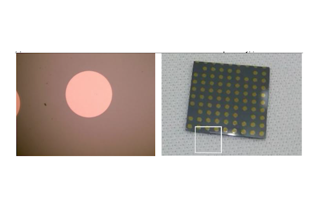 Удаление фоторезиста с золотых контактных площадок